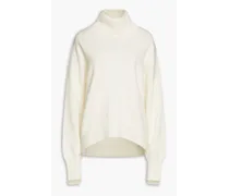 Simone oversized cashmere turtleneck sweater - White