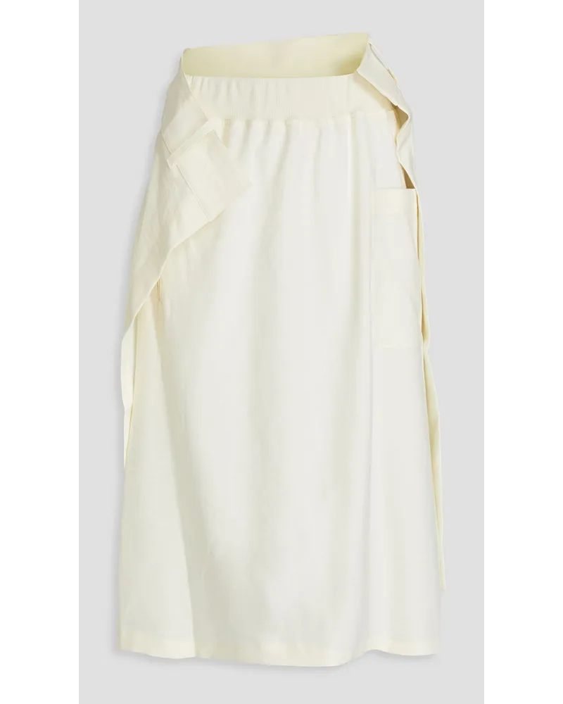 Y-3 Twill midi skirt - White White