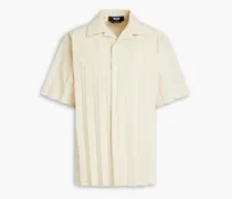Pleated ripstop shirt - Neutral
