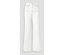 Brittany high-rise flared jeans - White