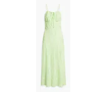Maeve printed crepe midi dress - Green