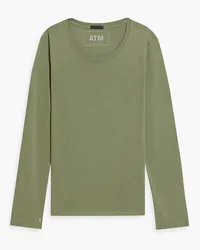 ATM Slub cotton-jersey top - Green Green