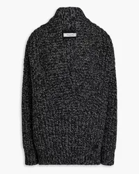 Valentino Garavani Ribbed wool and cashmere-blend sweater - Gray Gray