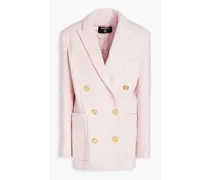 Double-breasted wool and cashmere-blend blazer - Pink