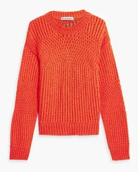 Acne Studios Crocheted cotton sweater - Red Red