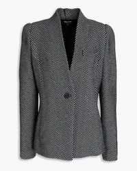 Giorgio Armani Striped wool-blend blazer - Black Black