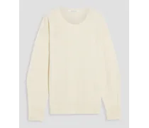 Cashmere and wool-blend sweater - White