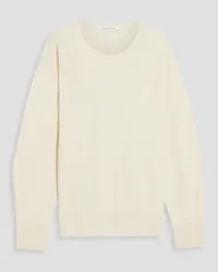 Another Tomorrow Cashmere and wool-blend sweater - White White