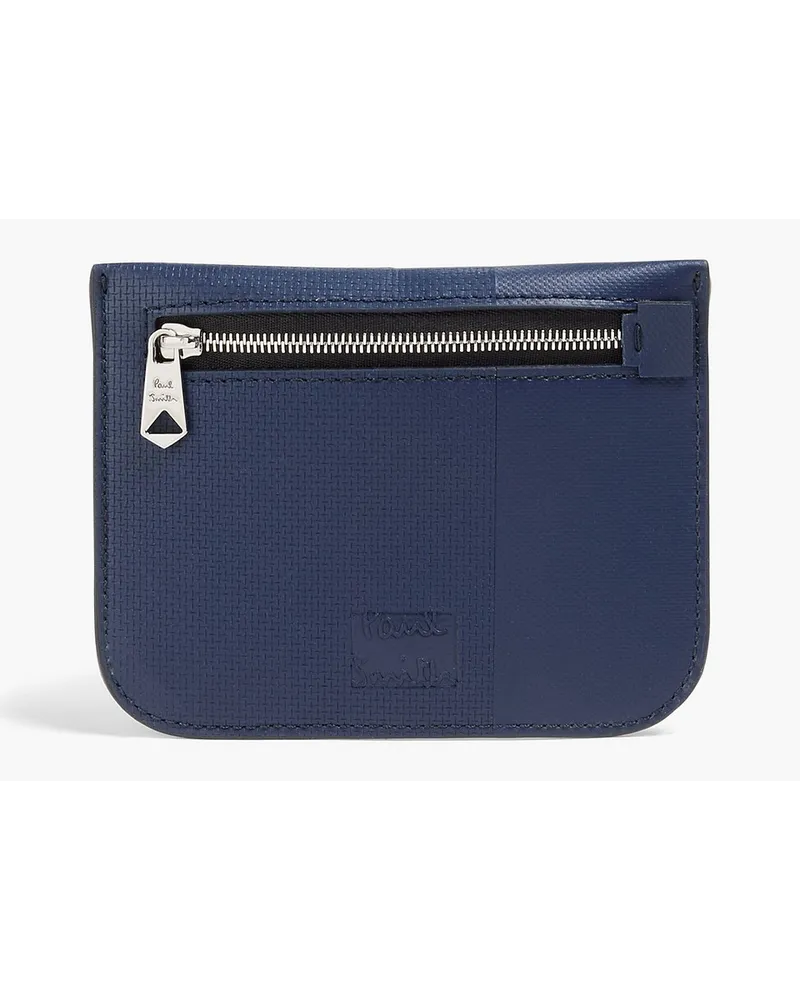 Paul Smith Textured-leather cardholder - Blue Blue