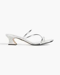 Giuseppe Zanotti Twingo 45 mirrored-leather mules - Metallic Metallic