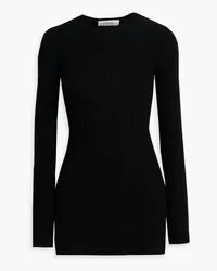 Frame Denim Ribbed cashmere-blend sweater - Black Black