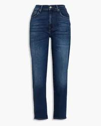 7 for all mankind Malia high-rise tapered jeans - Blue Blue