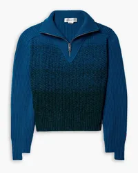 Victoria Beckham Ribbed ombré wool sweater - Blue Blue