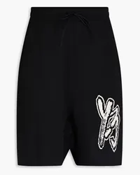 Y-3 Intarsia-knit drawstring shorts - Black Black