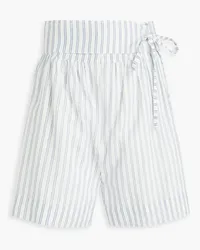 Joie Micall striped cotton shorts - Blue Blue