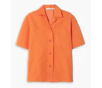 Palm Tree cloqué shirt - Orange