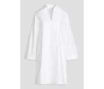 Edanima cotton-poplin mini shirt dress - White