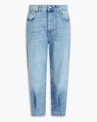 DL1961  Hepburn cropped high-rise tapered jeans - Blue Blue