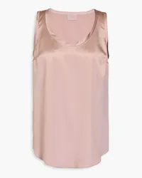 Brunello Cucinelli Stretch-silk satin tank - Pink Pink