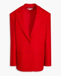 Stella McCartney Double-breasted wool-felt blazer - Red Red