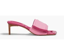 Piscine padded leather mules - Pink