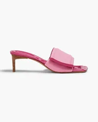 Jacquemus Piscine padded leather mules - Pink Pink