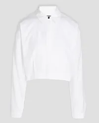 Rag & Bone Morgan cropped cotton-poplin shirt - White White