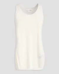 Victoria Beckham Open-knit tank - White White