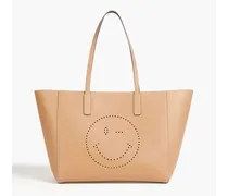 Ebury perforated leather tote - Neutral
