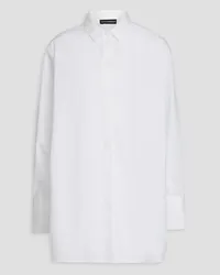 Emporio Armani Cotton-poplin shirt - White White