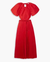 Rebecca Vallance Magdalena open-back satin midi dress - Red Red