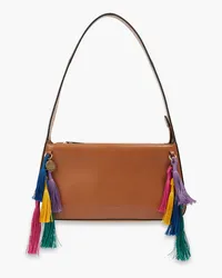 See by Chloé Tasseled leather shoulder bag - Brown Brown