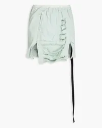 Rick Owens Distressed denim mini skirt - Green Green