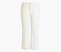 Le Crop Mini Boot mid-rise bootcut jeans - White