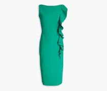 Dilia ruffled scuba dress - Green