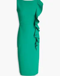 Chiara Boni Dilia ruffled scuba dress - Green Green