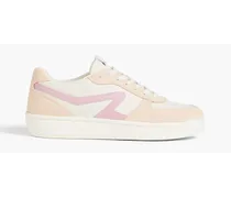 Retro Court leather and suede sneakers - Pink