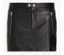 Nora leather mini skirt - Black