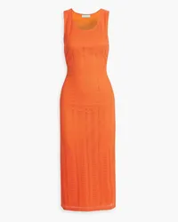 Melissa Odabash Hailey cutout crocheted midi dress - Orange Orange