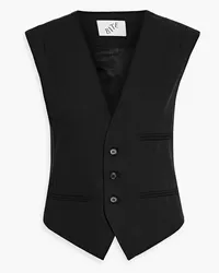 BITE Studios Wool-twill vest - Black Black