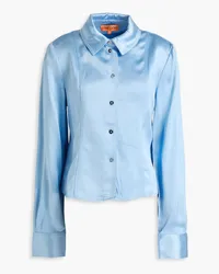 Stine Goya Shane satin shirt - Blue Blue