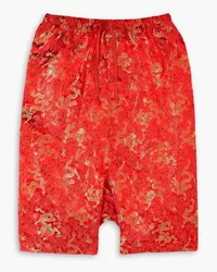 Comme des Garçons Satin-jacquard shorts - Red Red