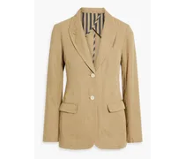 Boy cotton and linen-blend blazer - Neutral