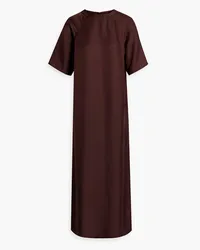 Loulou Studio Moki silk-twill maxi dress - Burgundy Burgundy