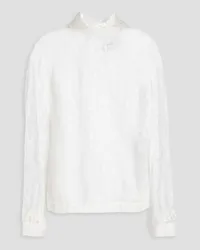 3.1 phillip lim Burnout-effect satin blouse - White White