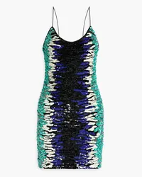 Alice + Olivia Alice Olivia - Nelle embellished mesh mini dress - Multicolor Multicolor