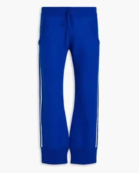 Maison Margiela Striped wool-felt track pants - Blue Blue