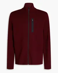 Aztech Mountain Matterhorn wool zip-up cardigan - Burgundy Burgundy