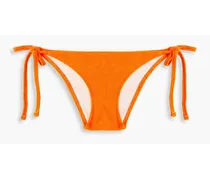 The Iris low-rise terry bikini briefs - Orange