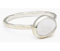 Sterling silver ring - Metallic